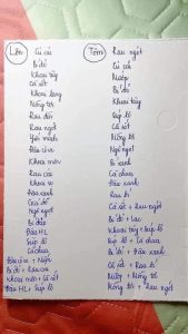 Lịch Sinh Hoạt Mẫu